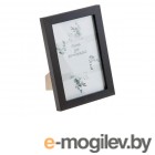 Рамка для фотографий деревянная со стеклом, 10х15 см, черная, PERFECTO LINEA