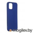 для APPLE iPhone Чехол DF для iPhone 12 mini с микрофиброй Silicone Blue iOriginal-04