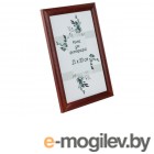 Рамка для фотографий деревянная со стеклом, 21х30 см, бордовая, PERFECTO LINEA