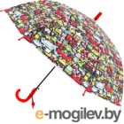 Защитные плащи, ветровки, костюмы, дождевики. Зонт-трость Михи Михи Машинки MM07608 (красный)