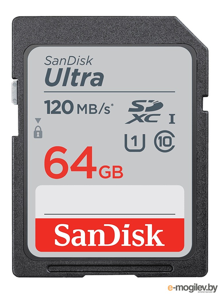 Карты памяти 64Gb - SanDisk Ultra Secure Digital XC UHS-I SDSDUN4-064G-GN6IN (Оригинальная!)
