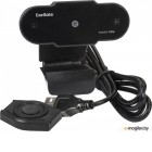 Веб-камера ExeGate EX287387RUS BlackView C615 FullHD (матрица 1/3 2 Мп, 1920х1080, 1080P, 30fps, 4-линзовый объектив, шторка, USB, фиксированный фокус, микрофон с шумоподавлением, универсальное крепление, отверстие под штатив, кабель 1,5 м, Win Vista/7/8