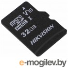 Флеш карта microSDHC 32GB Hikvision HS-TF-C1(STD)/32G/Adapter <HS-TF-C1(STD)/32G/Adapter>  (с SD адаптером) R/W Speed 92/20MB/s , V10