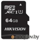 Флеш карта microSDHC 64GB Hikvision HS-TF-C1(STD)/64G/ZAZ01X00/OD <HS-TF-C1(STD)/64G/ZAZ01X00/OD>  (без SD адаптера) R/W Speed 92/30MB/s , V30