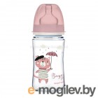 Бутылочка для кормления Canpol EasyStart Bonjour Paris / 35/232 (240мл, розовый)