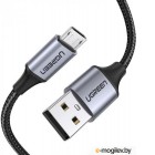  USB A - micro USB B (0.5) Ugreen US290 [60145] <Black> 2.4A, , 