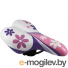 Сиденье велосипеда DDK Flower / 1217A (белый/розовый)