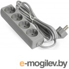 Удлинитель ExeGate EX285814RUS ECE-4-3G (4 евророзетки с заземлением, 3м, серый)