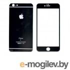 Защитное заднее стекло для iPhone 6/6S черное