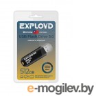 USB Flash Drive (флешка) 512Gb - Exployd 660 3.0 EX-512GB-660-Black