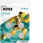 Батарейка (CR1616x4шт.) Mirex [CR1616-E4]; Lithium, блистер