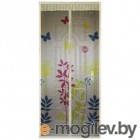 Сетка антимоскитная на магнитах Капутомоскито дизайн Цветы, цвет бежевый (Размеры: 100*210 см)