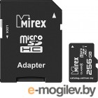 Карты памяти 256Gb - Mirex MicroSDXC Class 10 UHS-I 13613-AD3UH256 с адаптером SD (Оригинальная!)