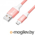 USB A/B/Micro/Mini/Type-C GCR QC USB - MicroUSB 0.5m Pink GCR-52464