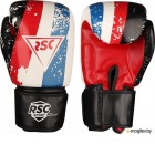 Боксерские перчатки RSC Hit Pu SB-01-146 (р-р 12, белый/красный/синий)
