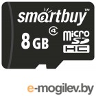 Карта памяти microSDHC (Transflash) 8GB Smart Buy (class 4)
