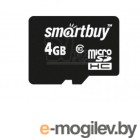 Карта памяти MicroSDHC (Transflash) 4GB Smart Buy (class 10) (без адаптеров)