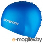 Шапочка для плавания Atemi, силикон, синяя, SC302