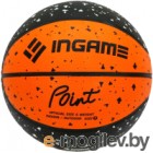 Баскетбольный мяч Ingame Point №7 (черный/оранжевый)