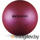 Мяч для художественной гимнастики Indigo IN118 (фиолетовый с блестками)