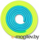Скакалка для художественной гимнастики Indigo IN040 (3м, желтый/голубой)