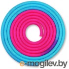 Скакалка для художественной гимнастики Indigo IN039 (3м, голубой/розовый)