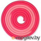 Скакалка для художественной гимнастики Indigo IN257 (3м, фуксия/розовый)