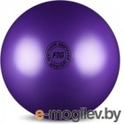 Мяч для художественной гимнастики No Brand Металлик AB2801 (фиолетовый)