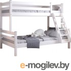 Двухъярусная кровать детская Мебельград Адель (белый)