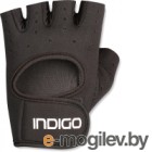 Перчатки для пауэрлифтинга Indigo IN200 (L, черный)