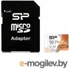Флеш карта microSD 128GB Silicon Power Elite A1 microSDXC Class 10 UHS-I U3 100 Mb/s (SD адаптер)