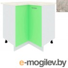 Шкаф-стол кухонный Кортекс-мебель Корнелия Лира НШУ угловой (зеленый/марсель)