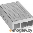 Корпус перфорированный Qumo,  Aluminum Case, Raspberry Pi 4B, silver(RS027)