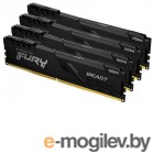 Kingston Fury Beast Black DDR4 DIMM 3600Mhz PC28800 CL18 - 64Gb Kit (4x16Gb) KF436C18BBK4/64