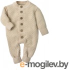 Комбинезон для младенцев Amarobaby Pure Love Wool / AB-OD20-PLW5/03-80 (бежевый, р. 80)