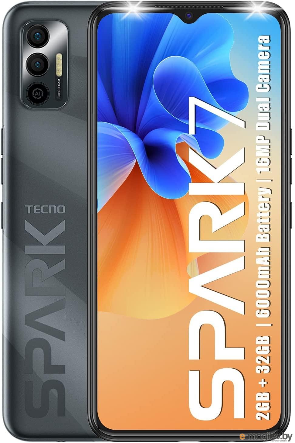 Мобильный телефон спарк. Смартфон Tecno kf6n Spark 7 4+128gb. Techno Spark 7 64 ГБ. Смартфон Tecno Spark 7 4/64 GB Magnet Black. Techno Spark 7 4/64gb.