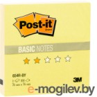 Бумага для заметок Post-it Basic / 654R-BY (канареечно-желтый)