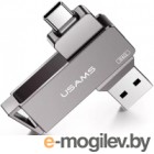 Usb flash накопитель Usams USB 3.0/USB Type-C 64GB / ZB200UP01 (серый)