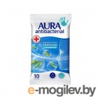Влажные салфетки Aura Family Antibacterial платочки носовые (10шт)