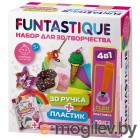 Funtastique Cleo с подставкой + PLA-пластик 20 цветов + Книжка с трафаретами, для девочек 4-1-FPN04O-PLA-20-SB-GIRLS