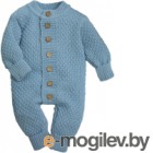 Комбинезон для младенцев Amarobaby Pure Love Wool / AB-OD20-PLW5/22-56 (голубой, р. 56)