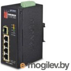  PoE  Planet ISW-514PTF    DIN- IP30 4-Port/TP + 1-Port Fiber(SFP) POE Industrial Fast Ethernet Switch (-40 to 75 C)