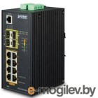  PLANET IP30 Industrial L2+/L4 8-Port 1000T 802.3at PoE + 2-Port 10/100/1000T + 2-Port 100/1000X SFP Full Managed Switch (-40 to 75 C, dual redundant power input on 48~56VDC terminal block, DIDO, ERPS Ring, 1588, ONVIF, Cybersecurity features)