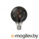 Умная LED лампа GEOZON филамент тонированная /E27/G80/5.5W/2200K-5500K/Wi-Fi/AC 220-250В, 50/60Гц/450lm/black GSH-SLF05