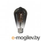 Умная LED лампа GEOZON филамент тонированная /E27/ST64/5.5W/2200K-5500K/Wi-Fi/AC 220-250В, 50/60Гц/450lm/black GSH-SLF04