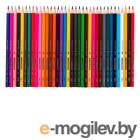 Карандаши цветные Deli EC111-36/A Color Emotion шестигранные липа 36цв. пласт.туб. (36шт)