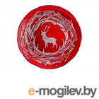 Блюдо Elan Gallery Северный олень 32x32x2cm Red 120818