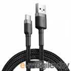 Baseus Cafule Cable USB - Type-C 2A 3m Grey Black CATKLF-UG1