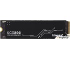  SSD M.2 Kingston 2.0Tb KC3000 Series <SKC3000D/2048G> (PCI-E 4.0 x4, up to 7000/7000Mbs, 1000000 IOPS, 3D TLC, NVMe, 1600TBW, Phison E18, 2280mm, LP graphen heatsink)