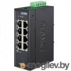     DIN  PLANET Technology ISW-800T IP30 Compact size 8-Port 10/100TX Fast Ethernet Switch (-40~75 degrees C)